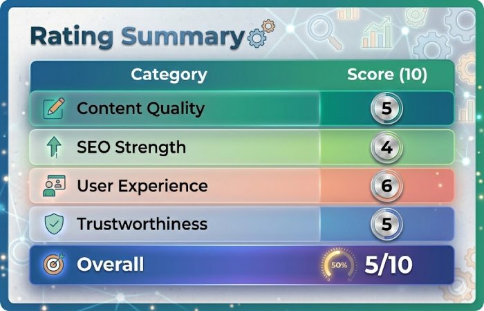rating summary
